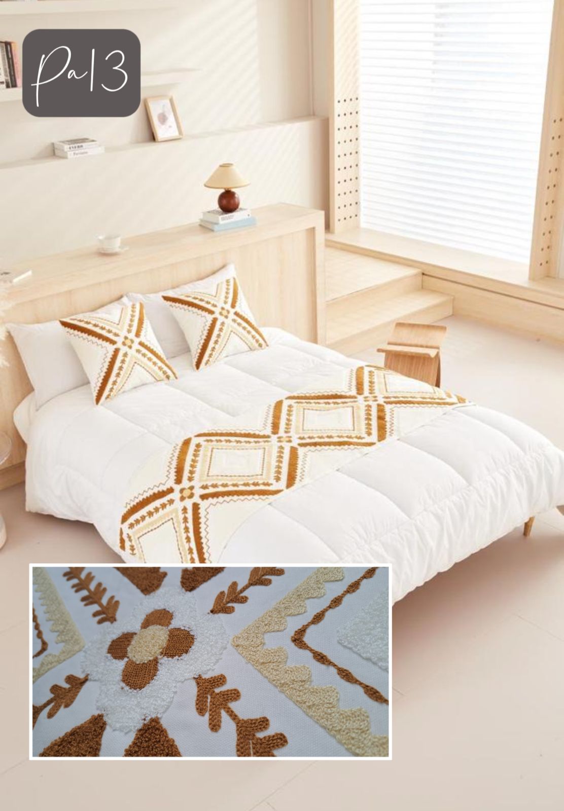 Set de pieceras bordadas