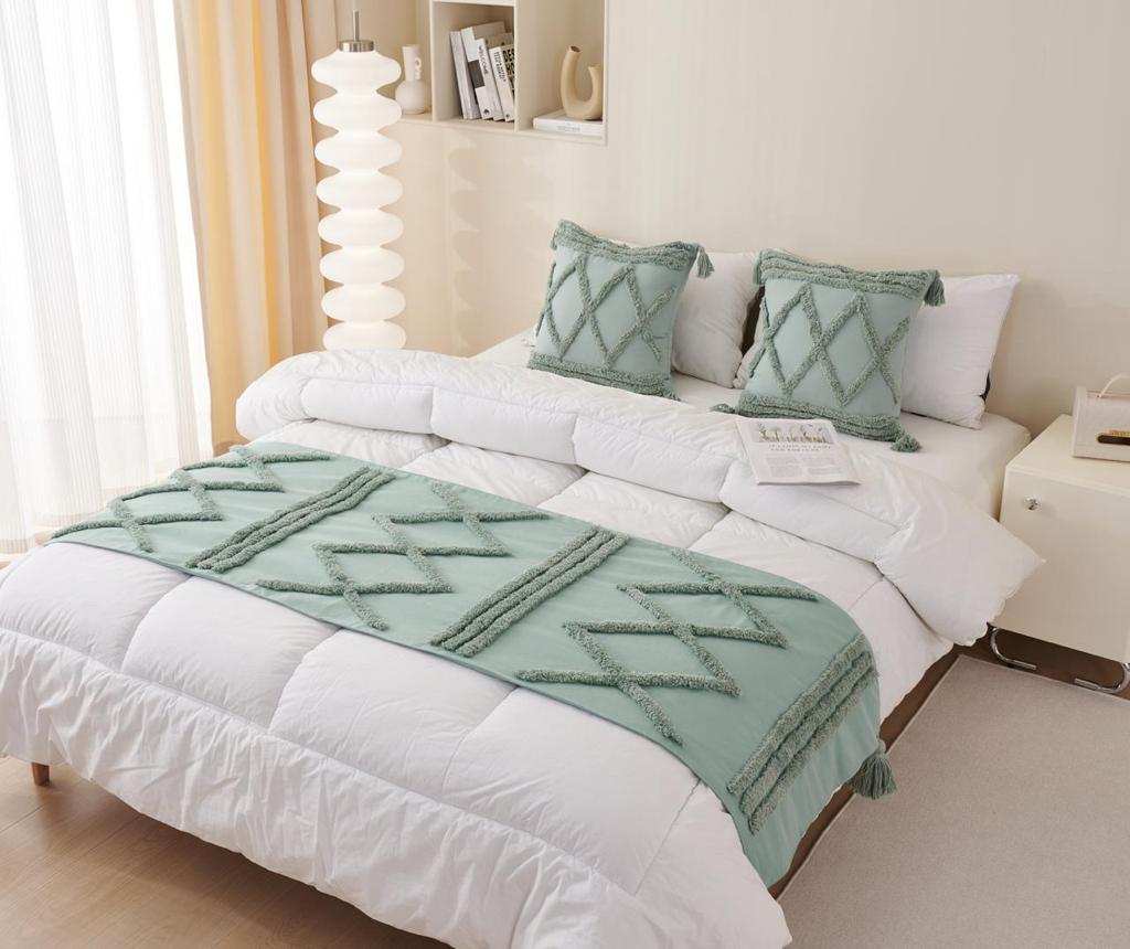 Set de piecera boho  rombo + 2  fundas