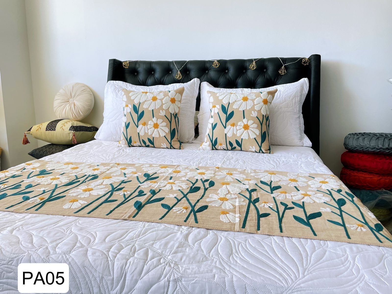 Set de pieceras bordadas