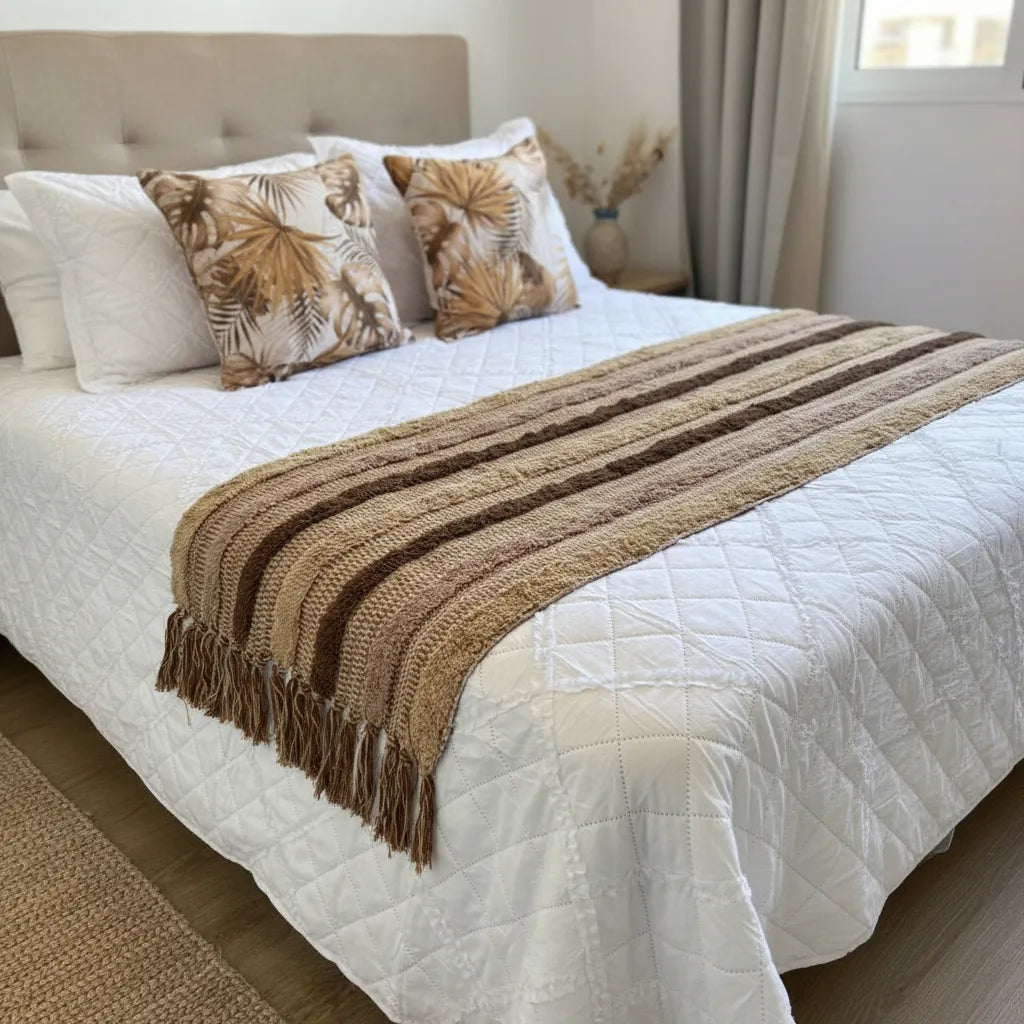 Piecera Boho Rayas Tierra