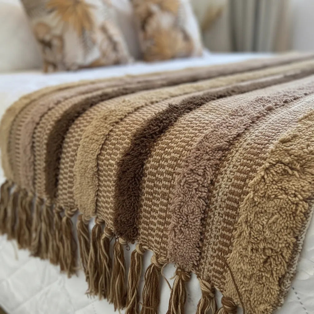 Piecera Boho Rayas Tierra