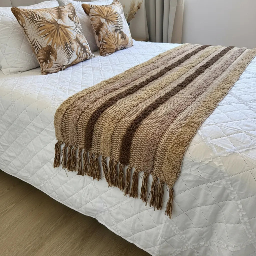 Piecera Boho Rayas Tierra