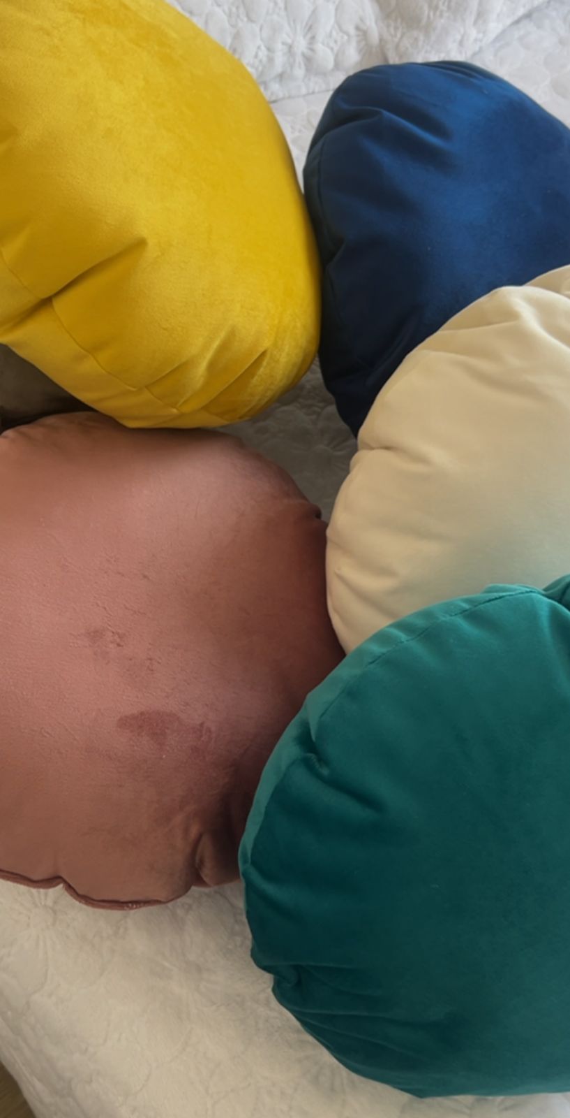 Cojin redondo velvet diametro 35cm