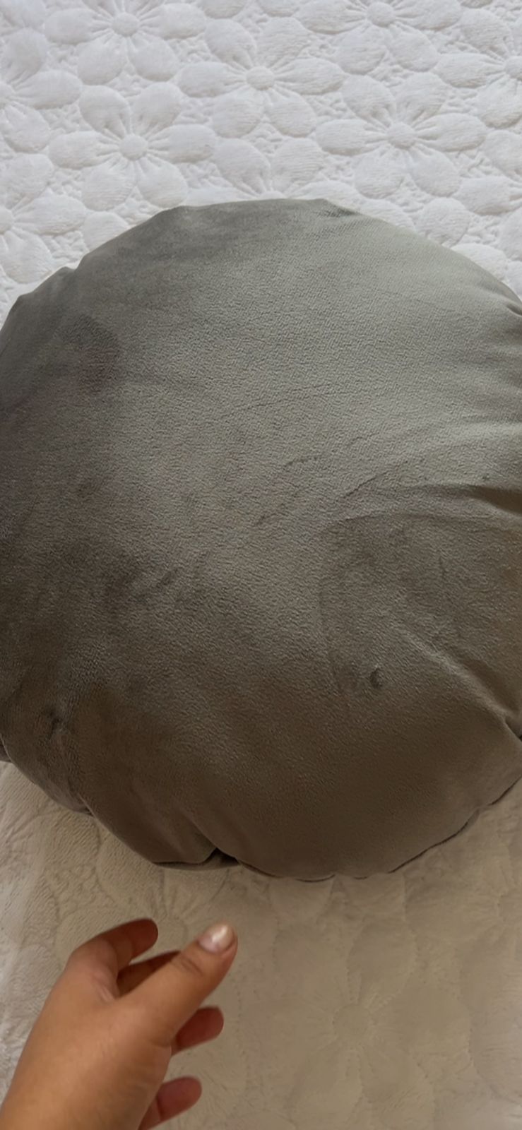 Cojin redondo velvet diametro 35cm