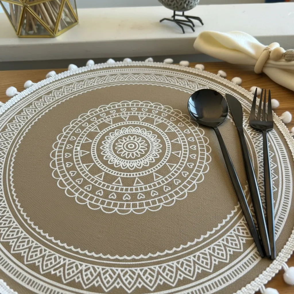 Individuales Redondos repelentes, M02