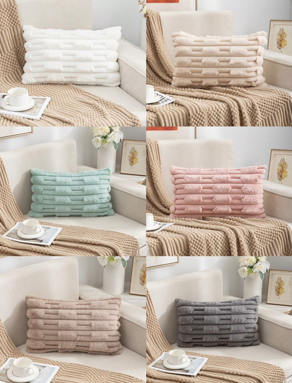 Funda de cojín extra suave con diseño, rectangular