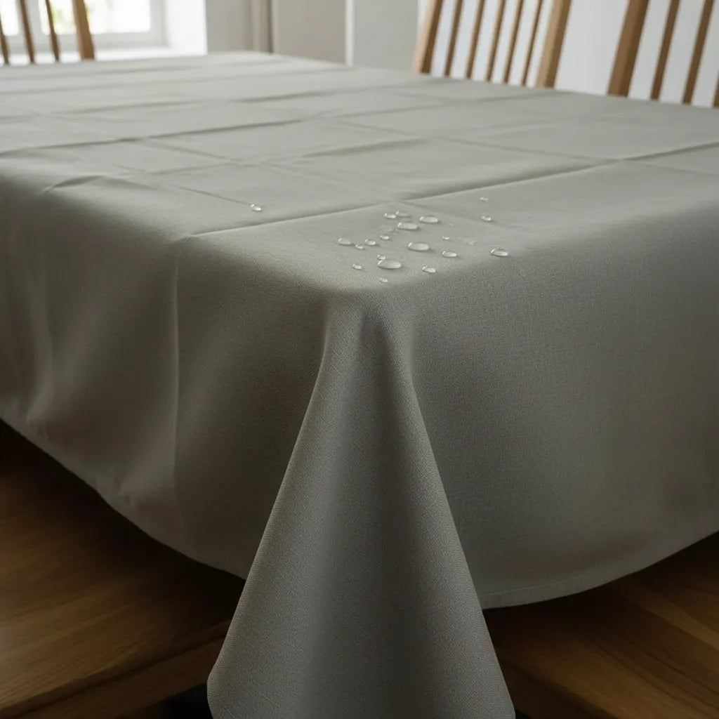 Mantel Repelente · Mesa 6 Puestos · Gris