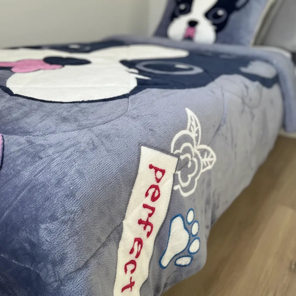 Cubrecama Infantil Polar con Chiporro 1.5 Plazas – Súper Suave y Calentito