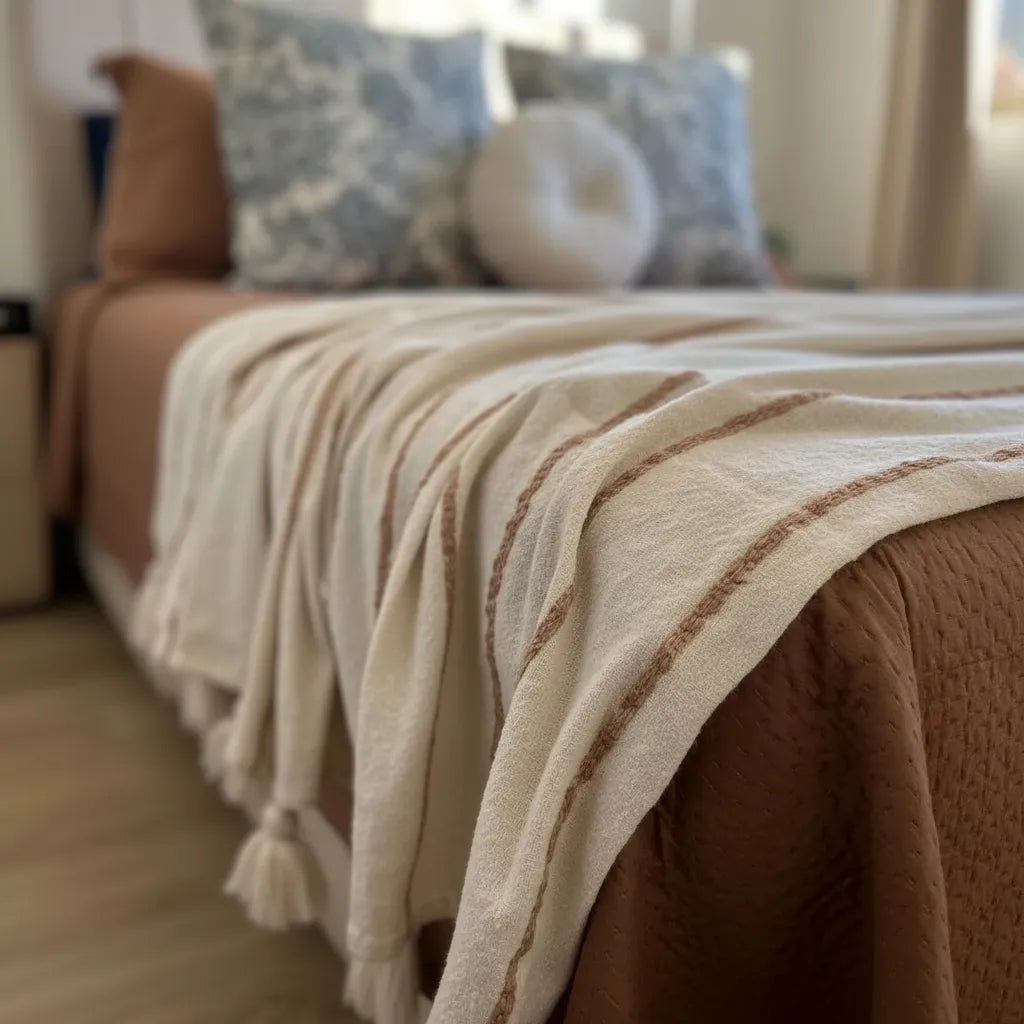 Set Renovación Dormitorio Refugio Tierra azul  6 Piezas azul | 2 plazas