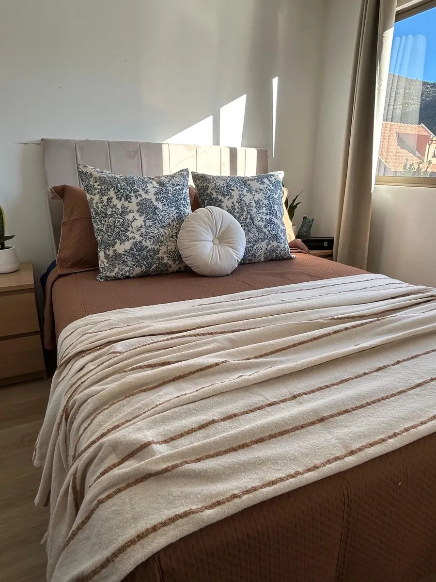 Set Renovación Dormitorio Refugio Tierra azul  6 Piezas azul | 2 plazas