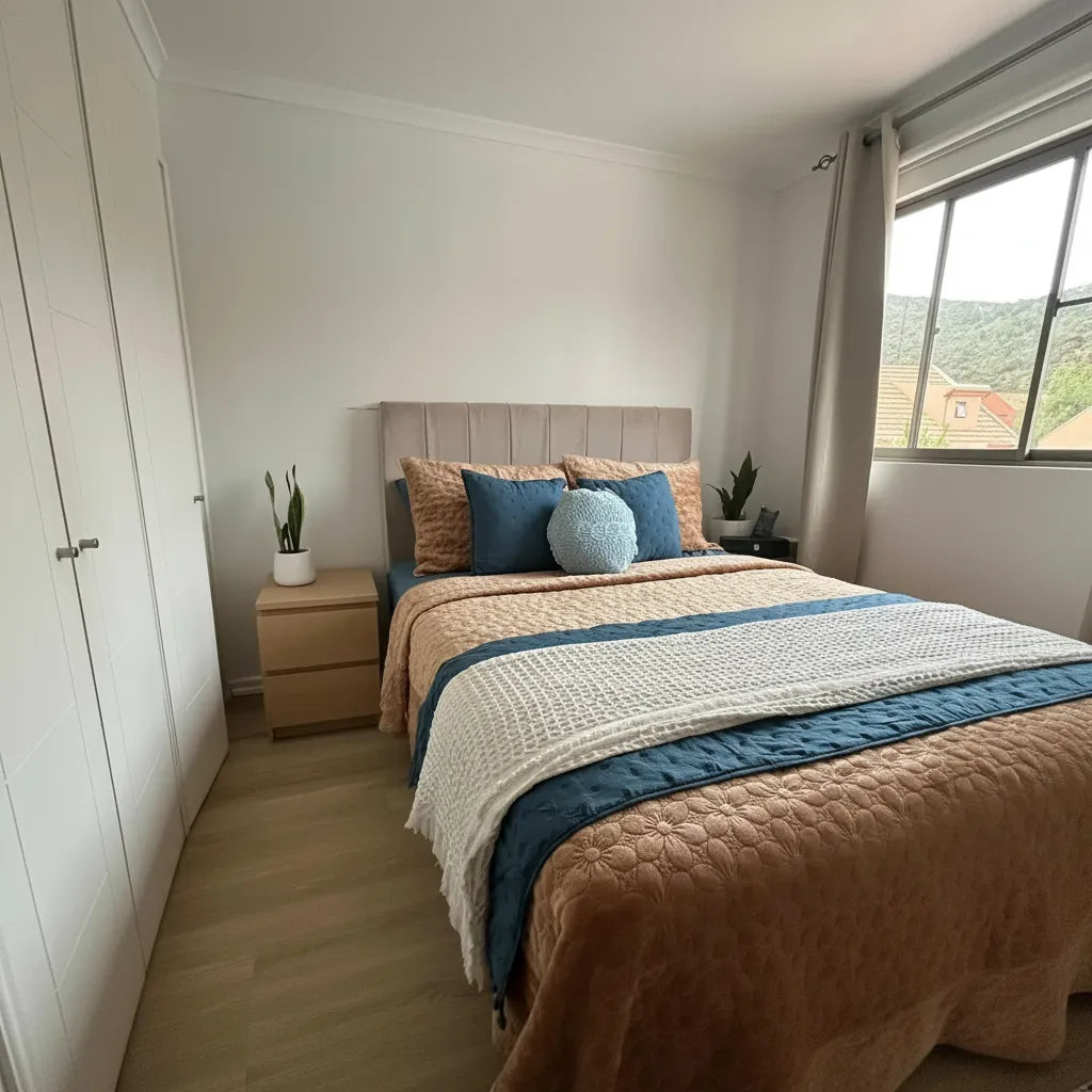 Set Renovación Dormitorio “Camel” – 7 Piezas | Estilo Elegante & Acogedor