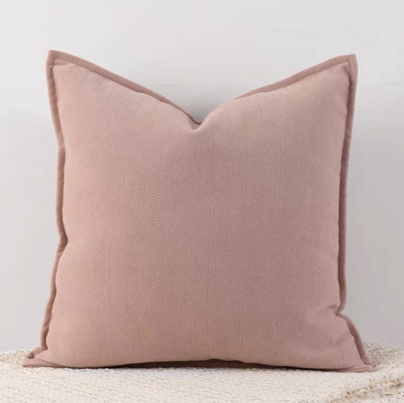 Fundas de cojines chenille liso