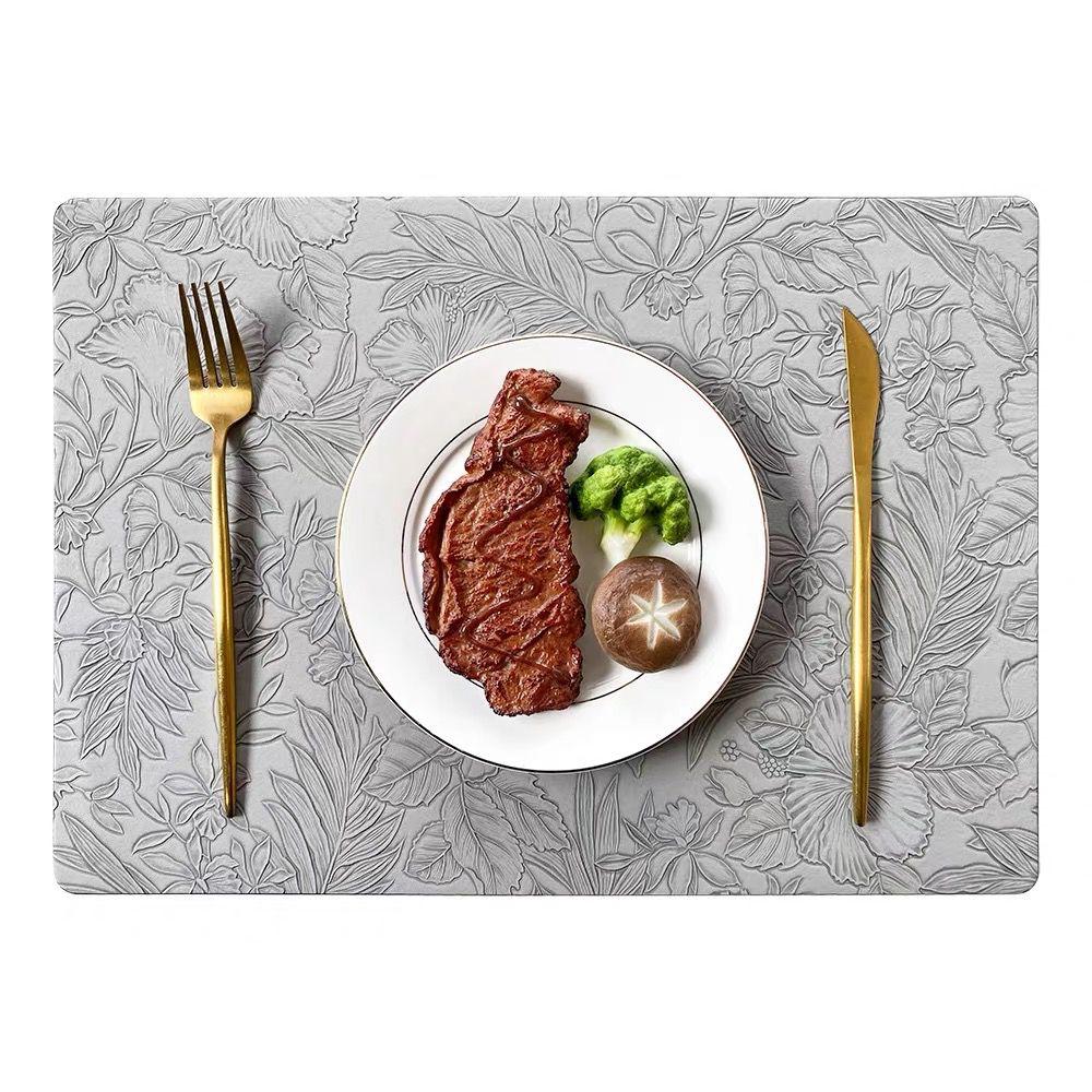 set de 6 individuales semi cuero