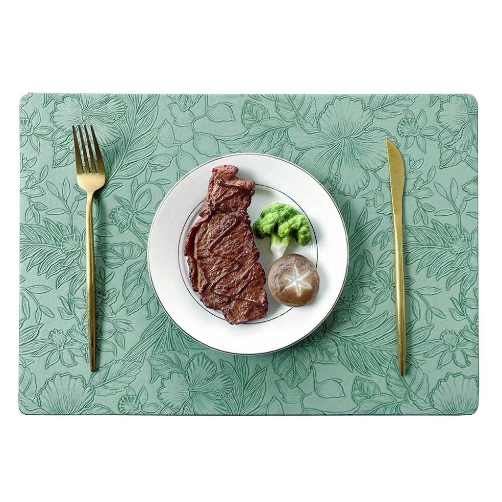 set de 6 individuales semi cuero