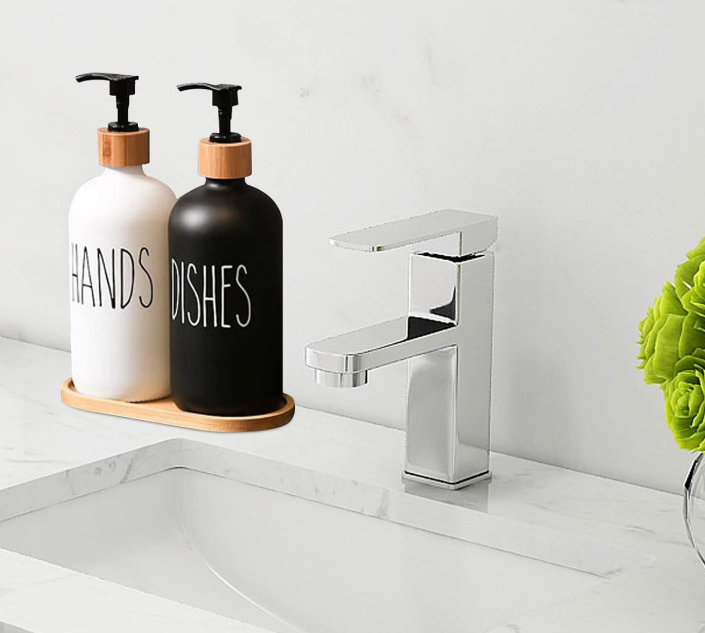 Set Dispensador Jabón y Lavalozas