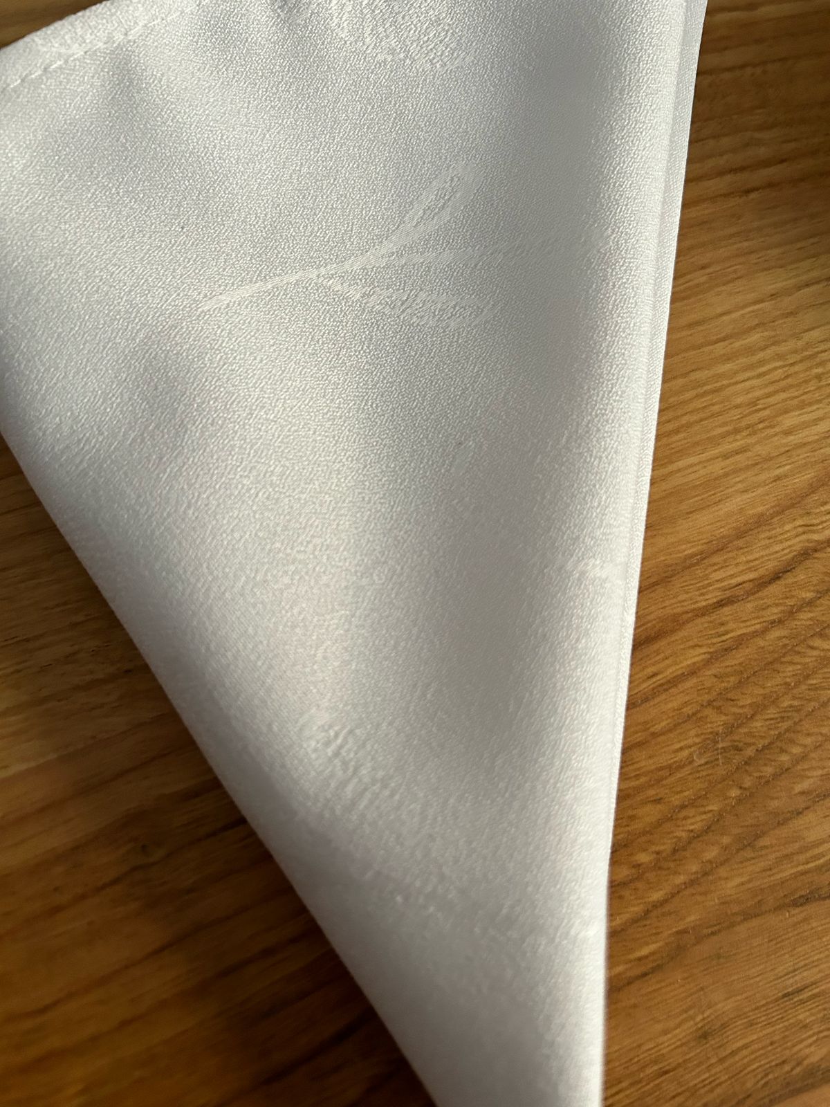 Set  6 servilletas de tela 40x40cm con diseño color blanco