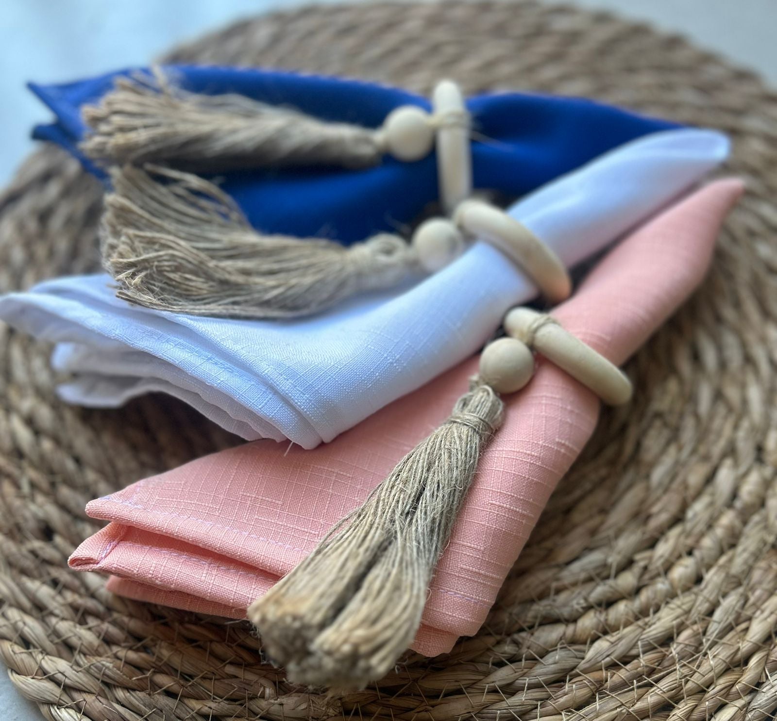 Set  6 servilletas de tela 40x40cm