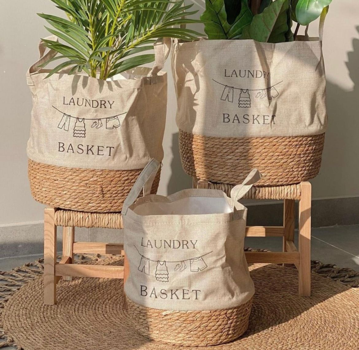 Set de 3 canastos decorativos