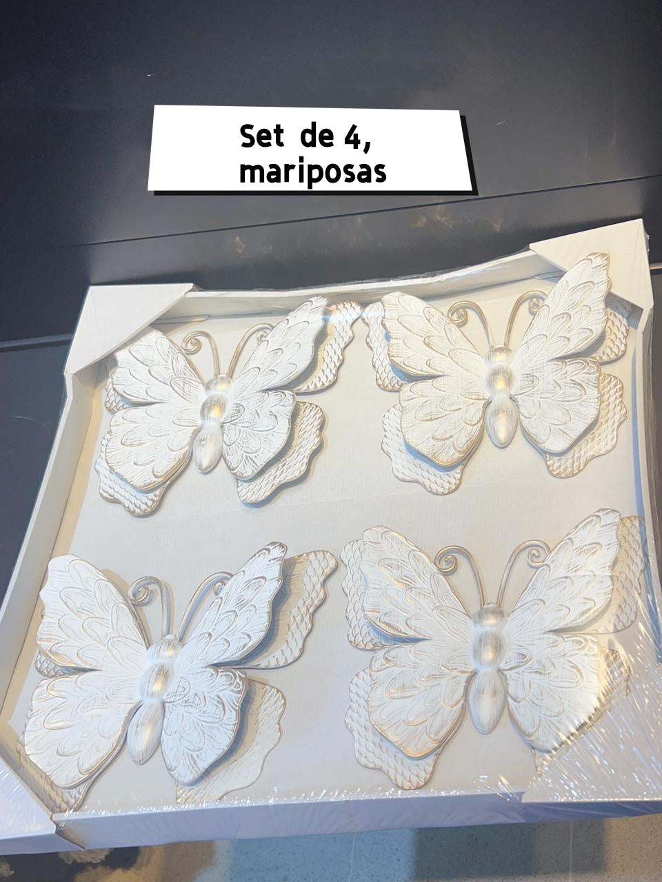 Set  de 4,  mariposas