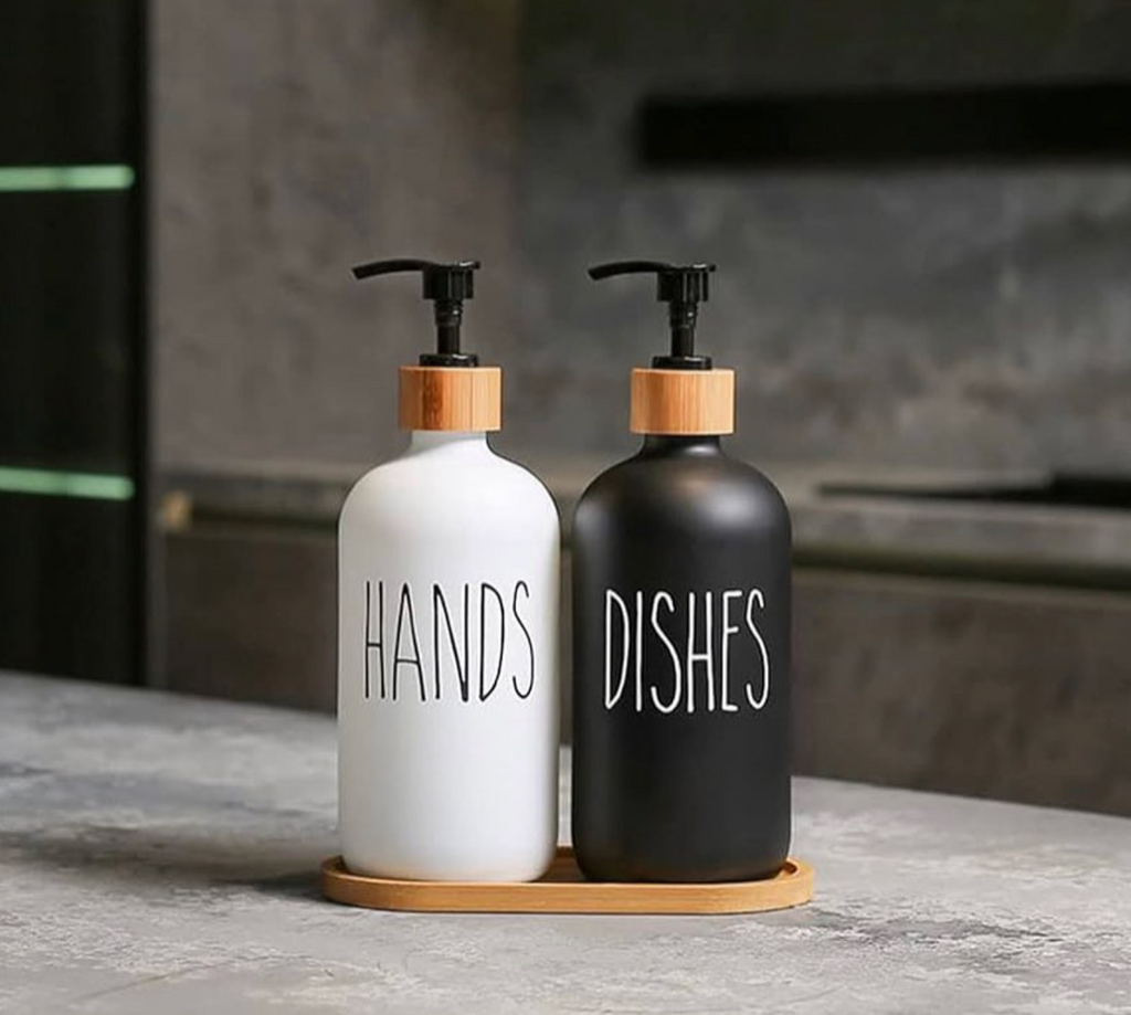 Set Dispensador Jabón y Lavalozas