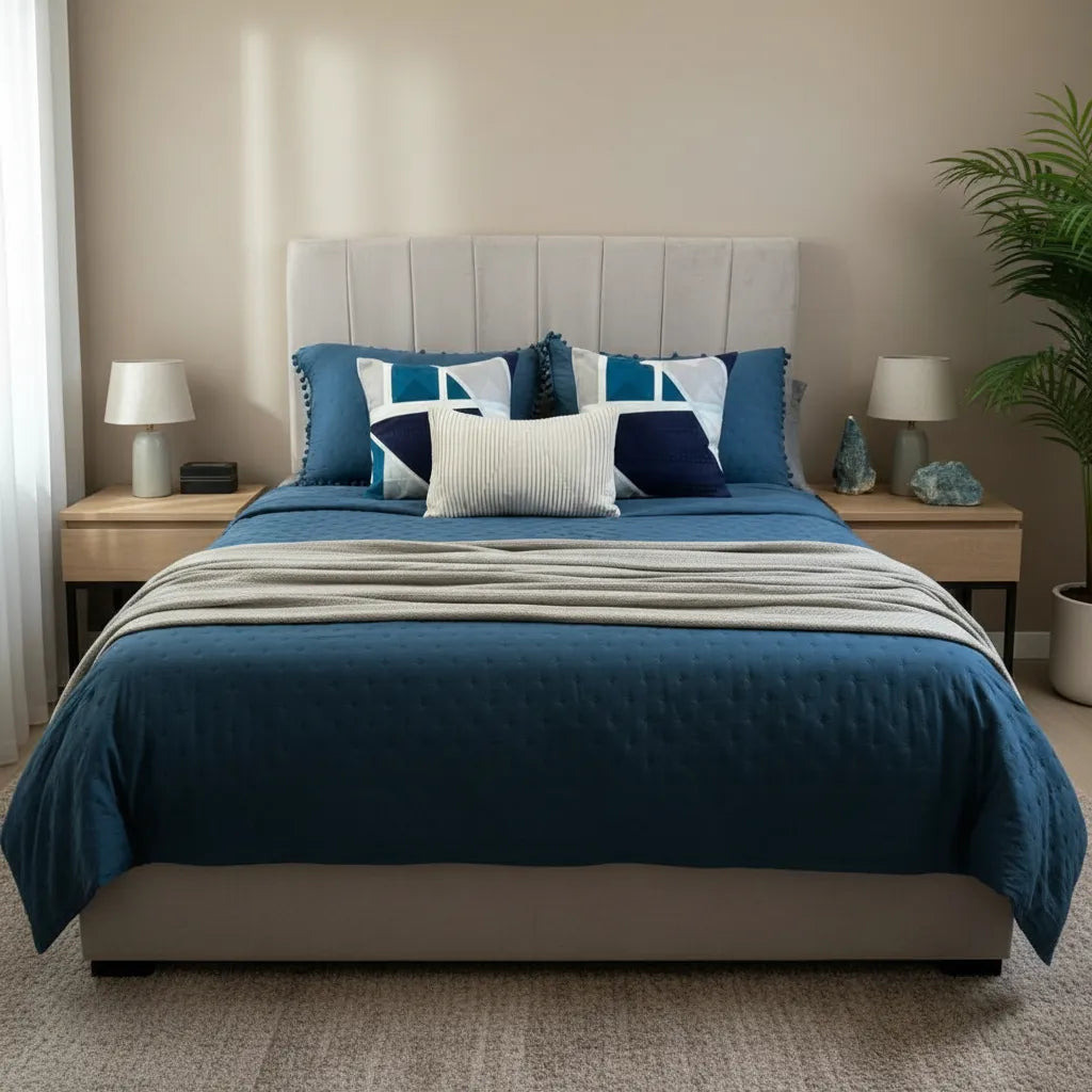 Set Renovación Verano Dormitorio  6 Piezas | Cubrecama + Cojines