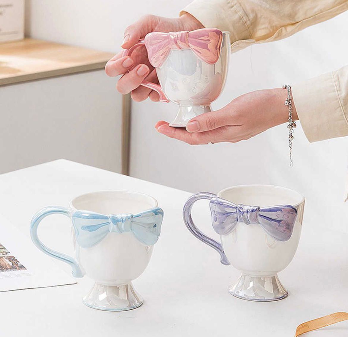 Tazas de ceramica lazo