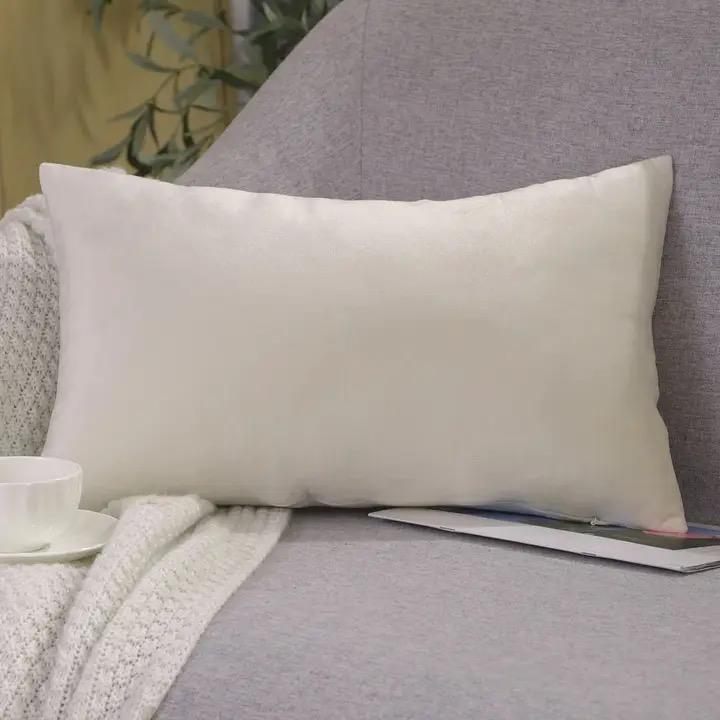 Fundas de cojines terciopelo  blanco invierno