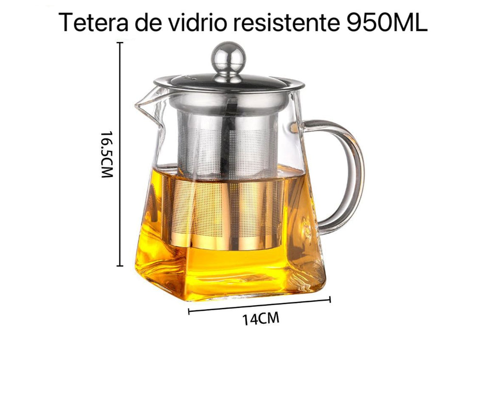 TETERA INFUSORA DE VIDRIO 950 ML