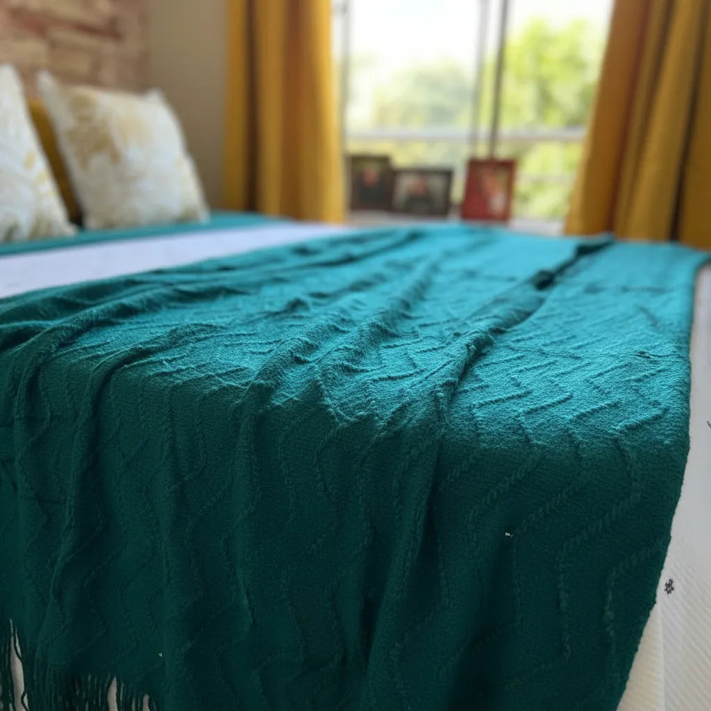 Set Renovación Dormitorio 2 Plazas Mostaza | 10 Piezas · Proyecto Real