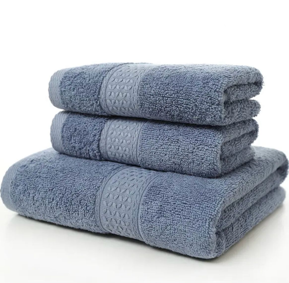 Set de 3 toallas 100% algodon