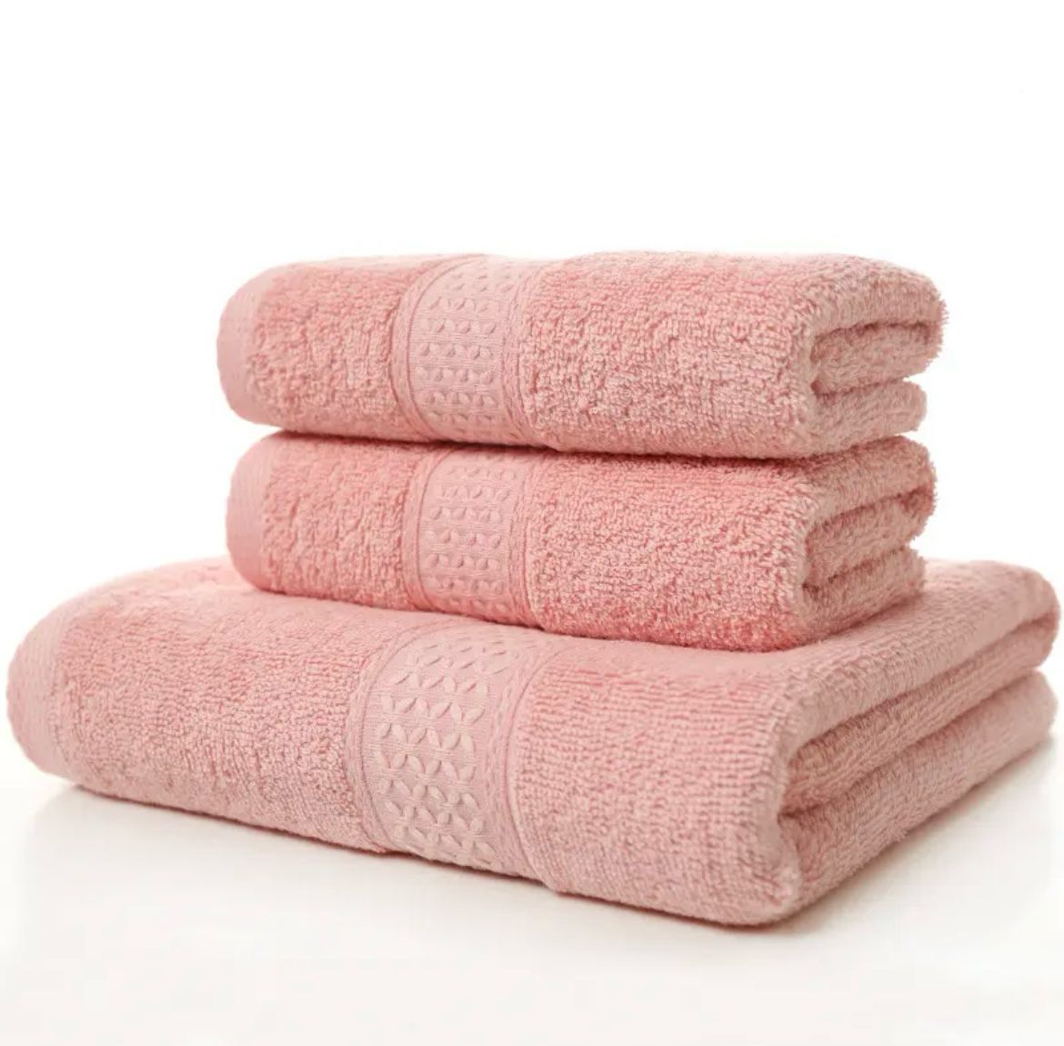 Set de 3 toallas 100% algodon