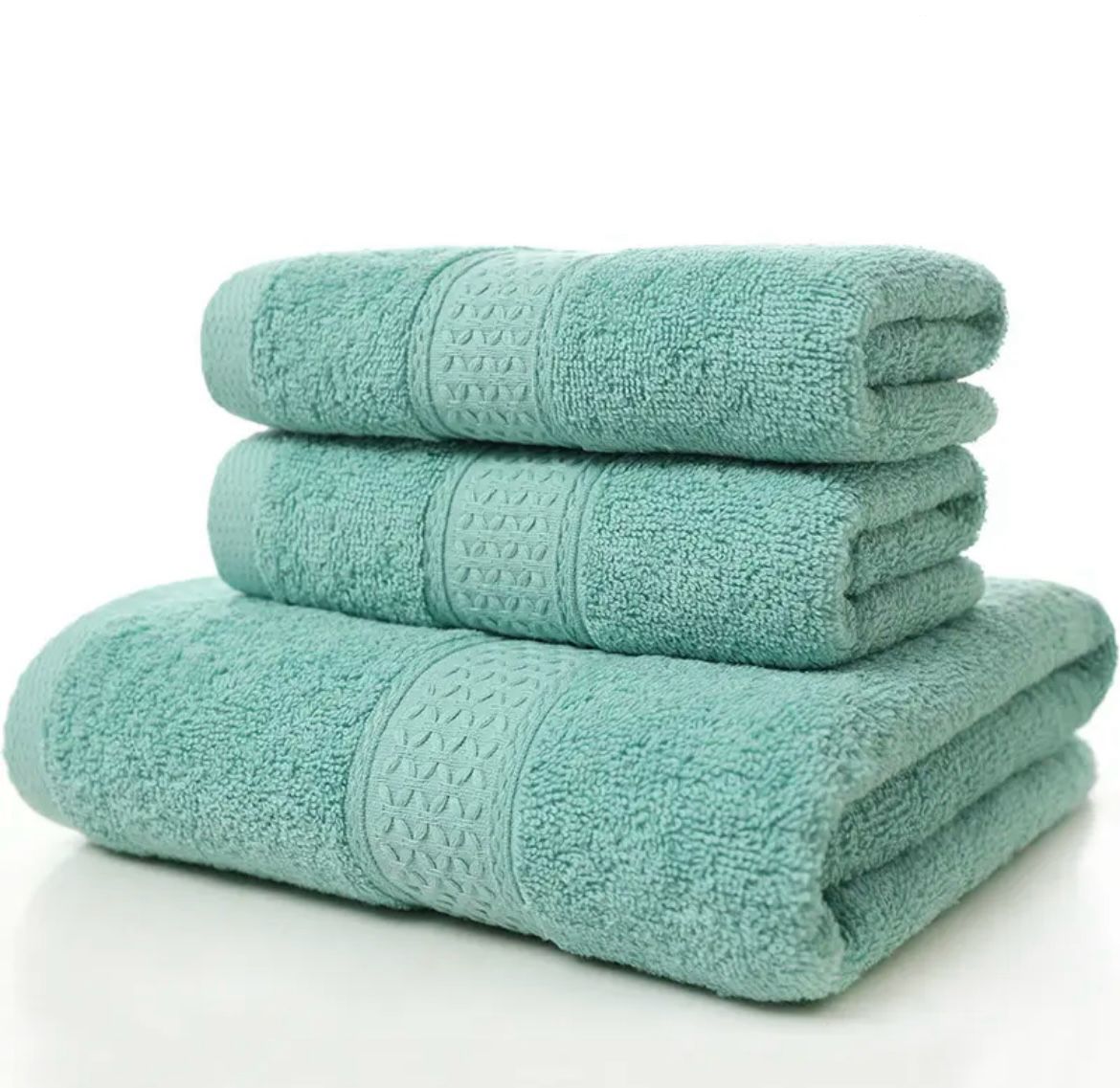 Set de 3 toallas 100% algodon