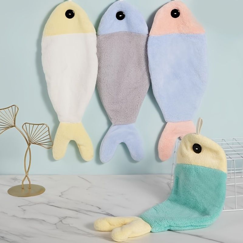 Set de 3 toallas absorbentes, diseño pez
