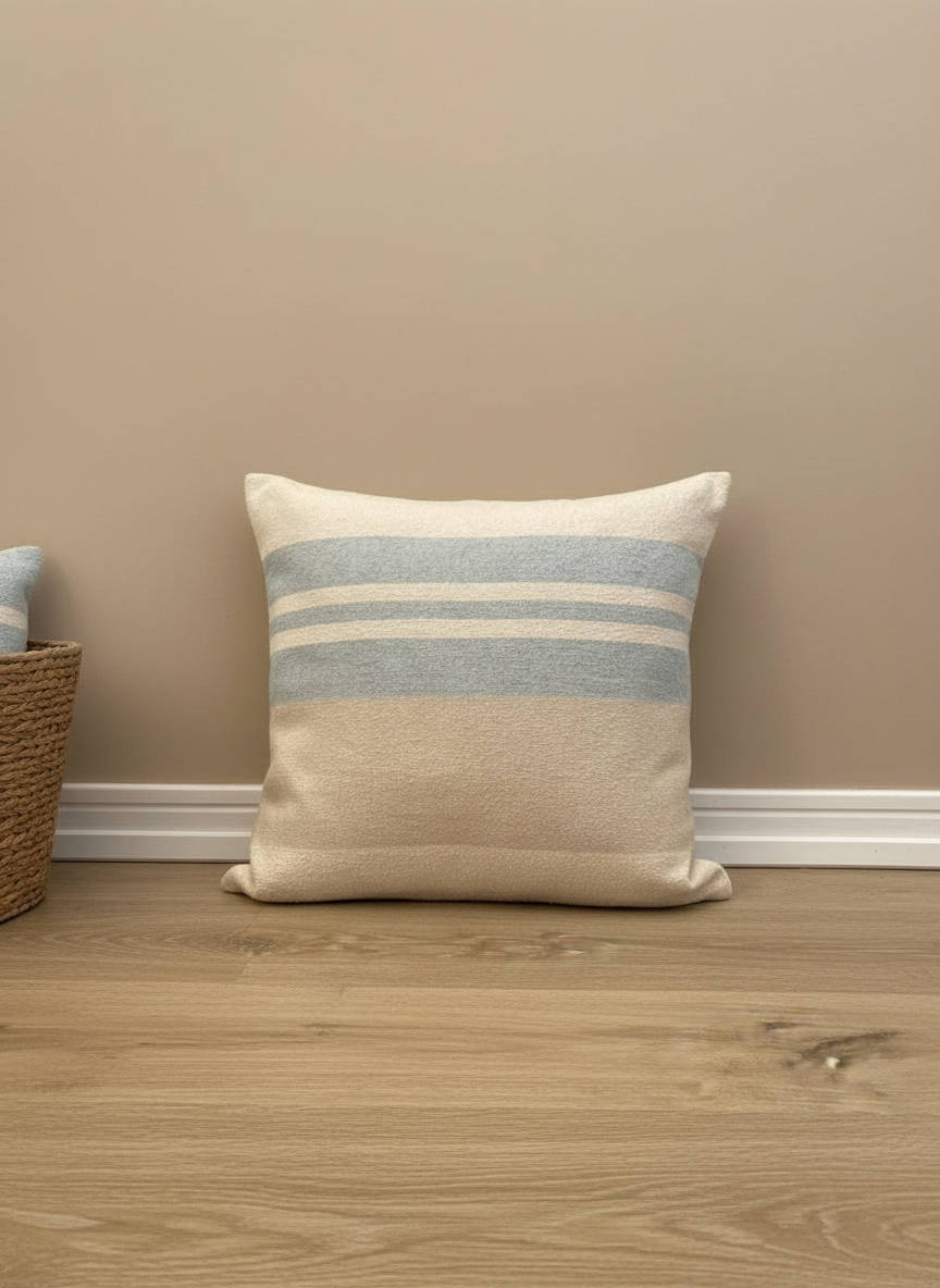 Fundas de cojines 45x45cm. Blue Sand Lines Agua Sand Lines
