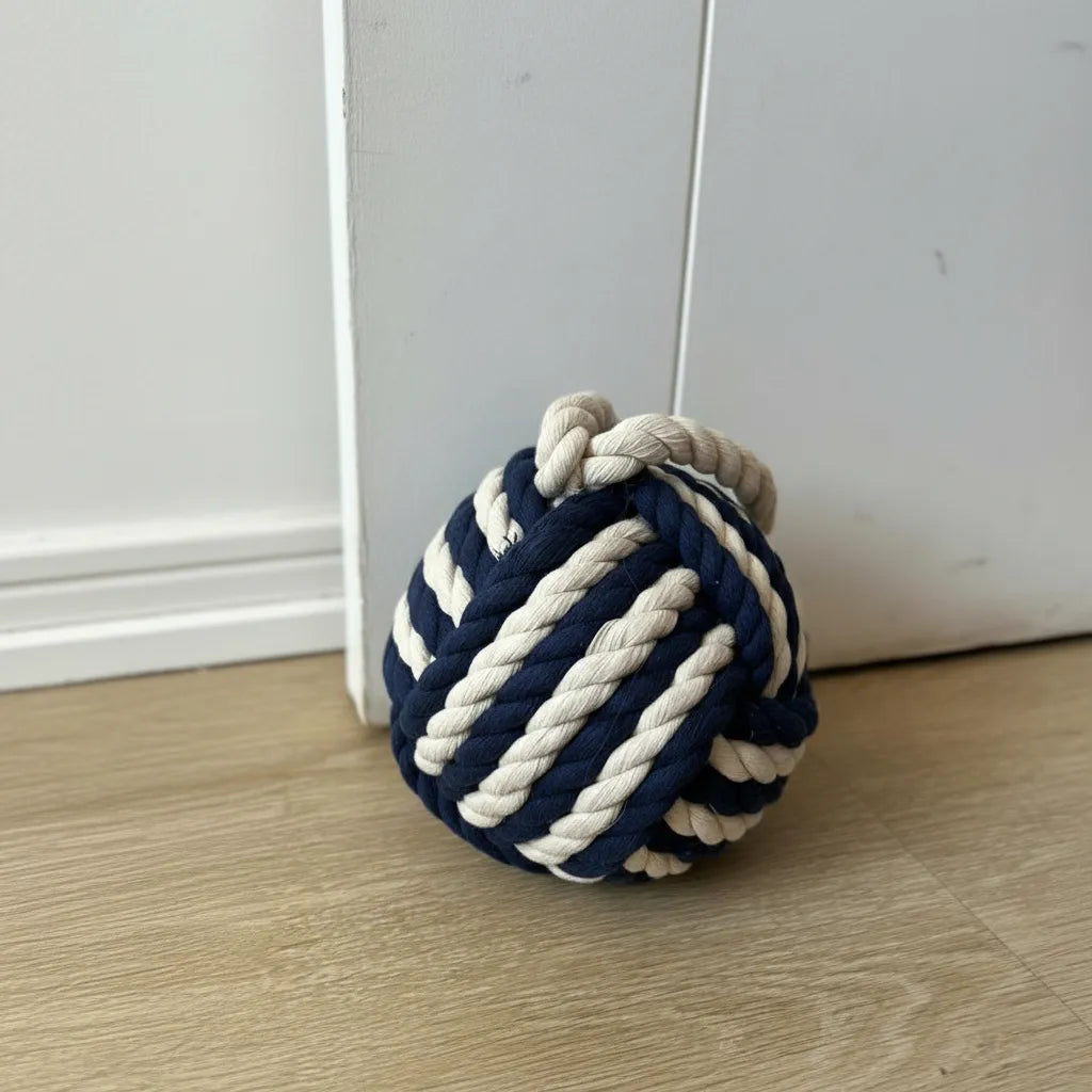 Tope de puerta decorativo, bola rustica