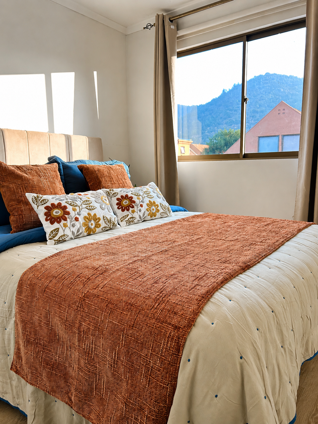 Proyecto Renovación Dormitorio “Otoño Terracota” – 8 Piezas