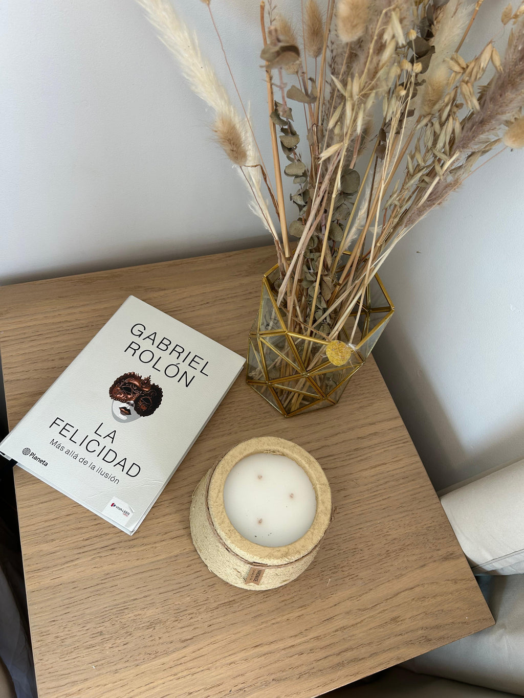 Vela Rústica Arenisca Cuenco Beige Alto