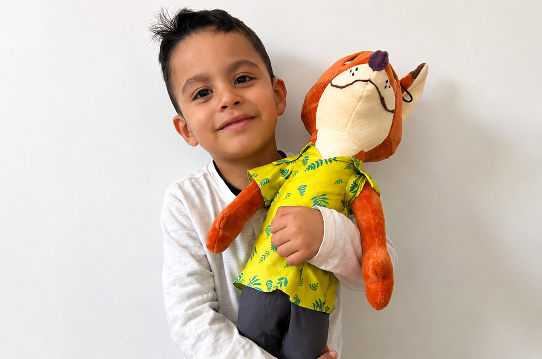 Peluche Zorrito Aventurero – Estilo Animado | 66 cm