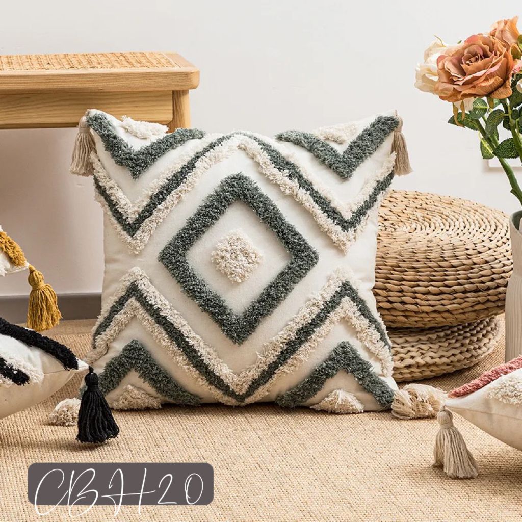 Cojin redondo boho 45cm – TODOHOGAR – Santiago de Chile