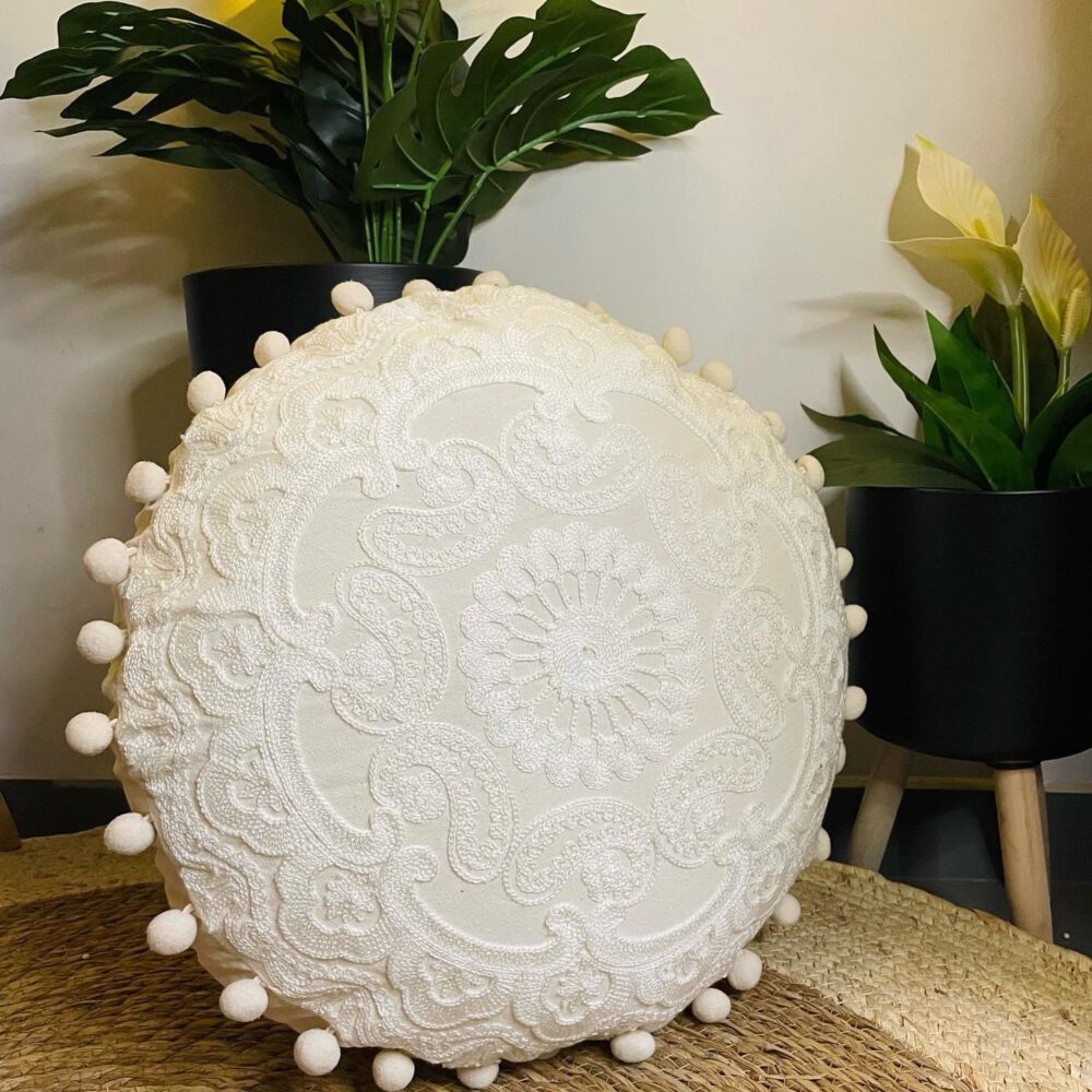 Cojin redondo boho 45cm - Imagen 3