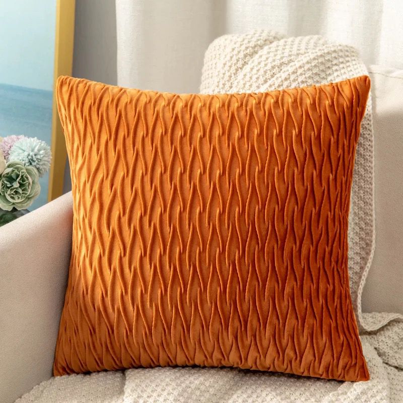 Fundas de cojines terciopelo ondas