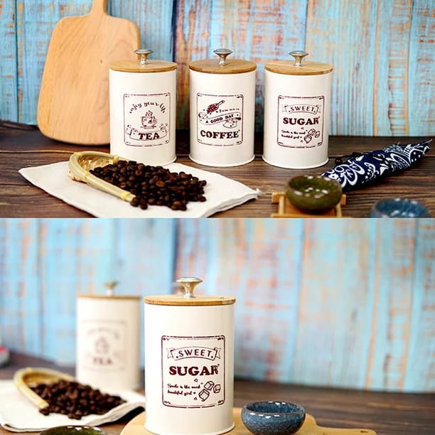 Descuento 20% Set de 3 canister de cocina