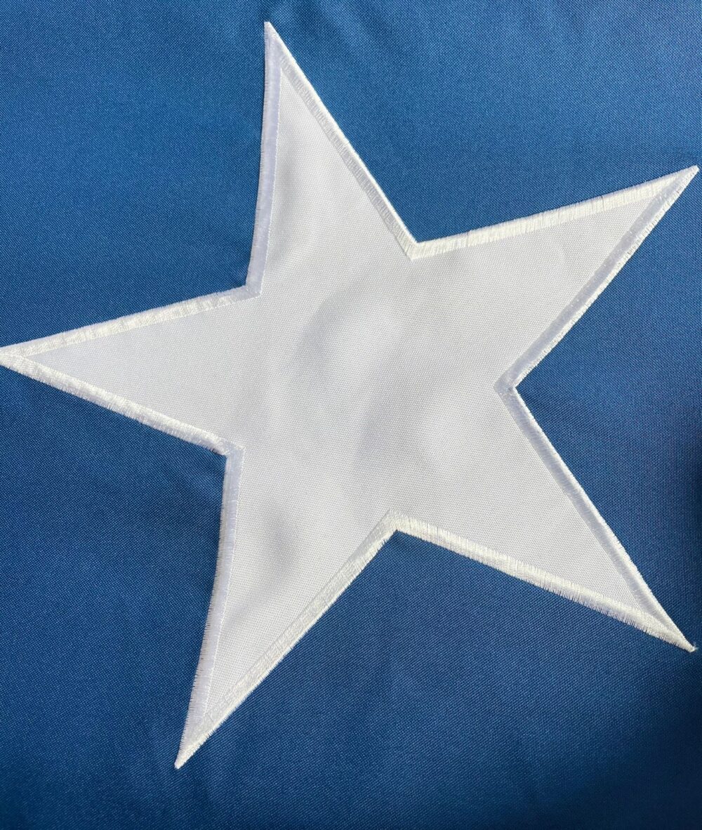 Bandera de chile, detalle  bordada grande - Imagen 3