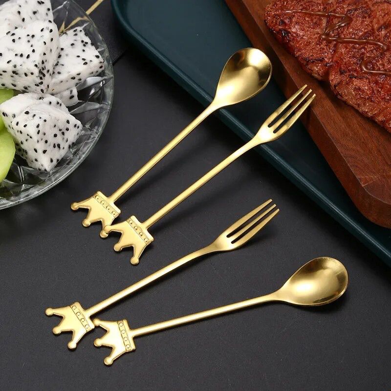 set de 6 tenedores o cucharas para picoteo