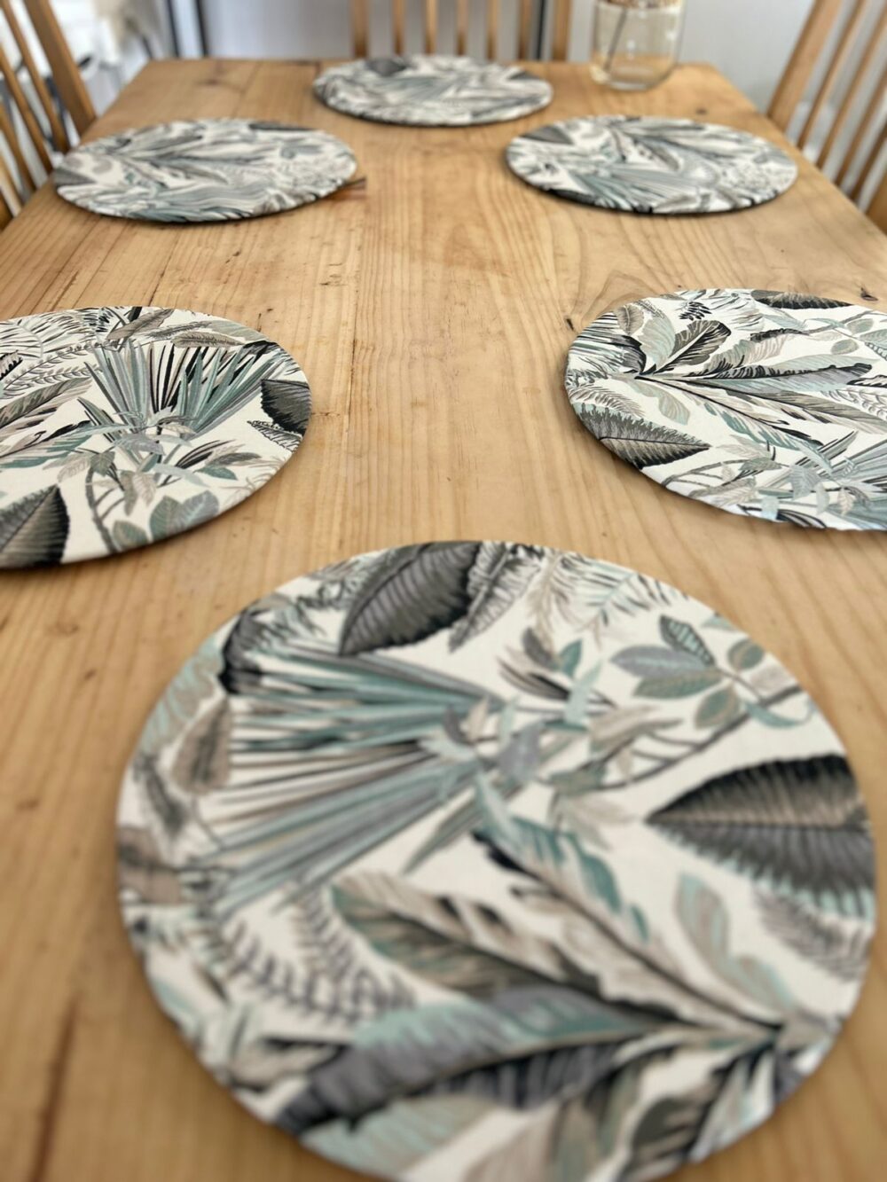 Set de 6 Individuales repelentes con madera mdf - Imagen 2