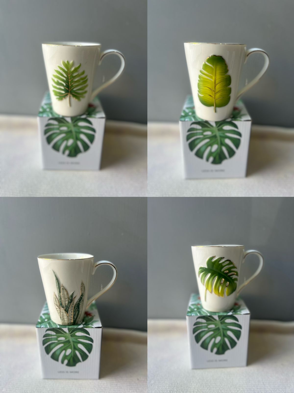 Tazas con relieve
