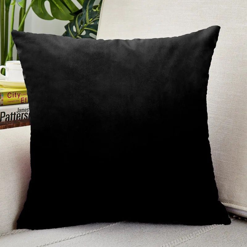 Fundas de cojines terciopelo negro