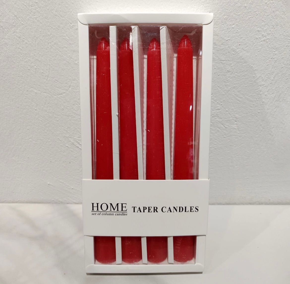 Set de 4 velas rojas