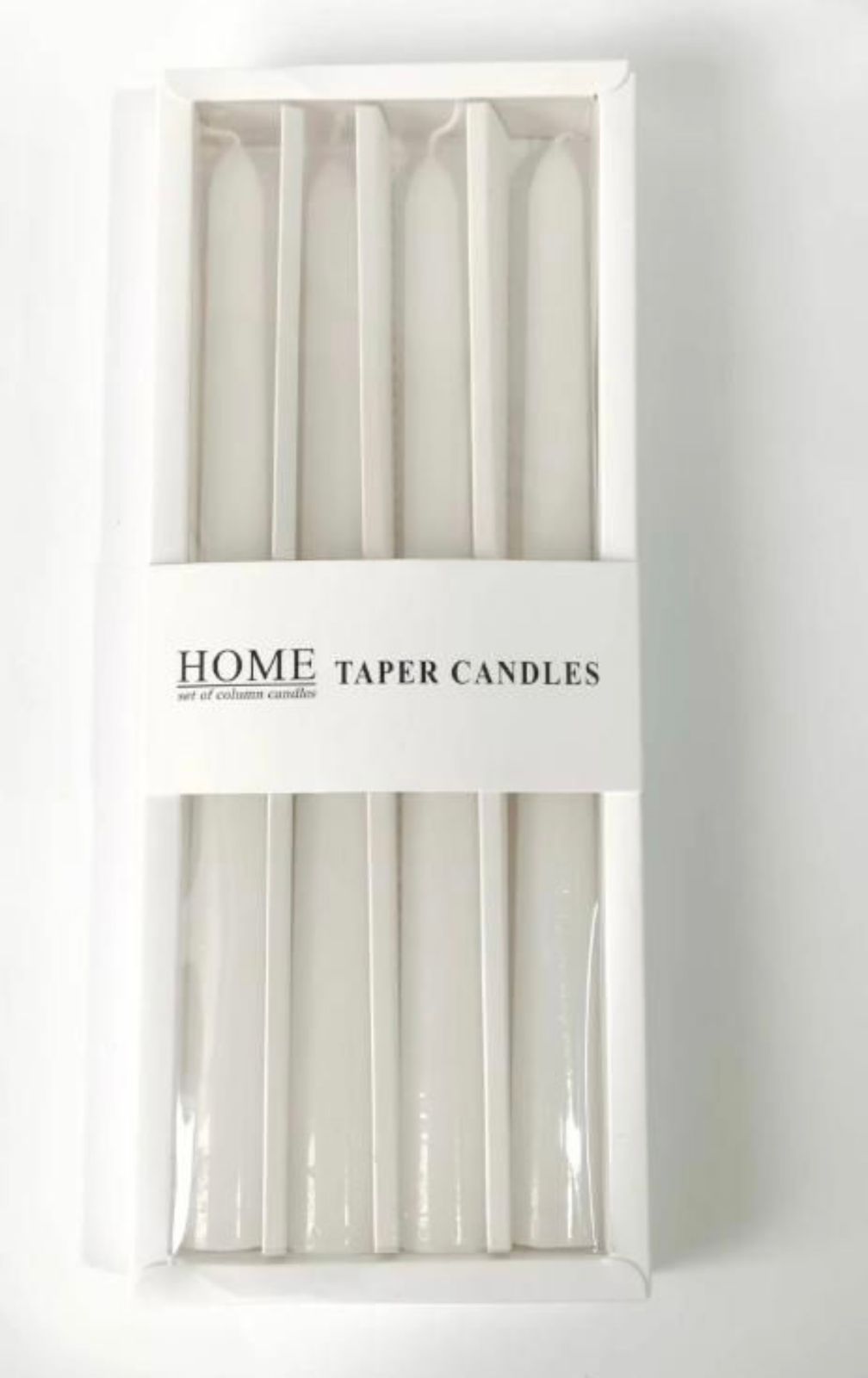 Set de 4 velas blancas