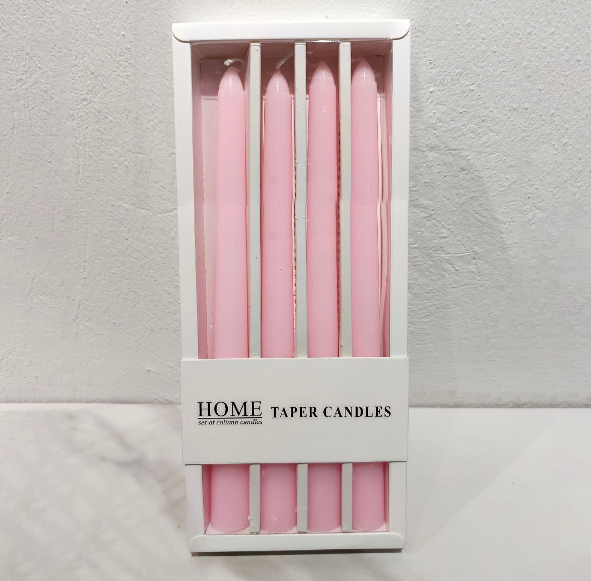 Set de 4 velas rosas
